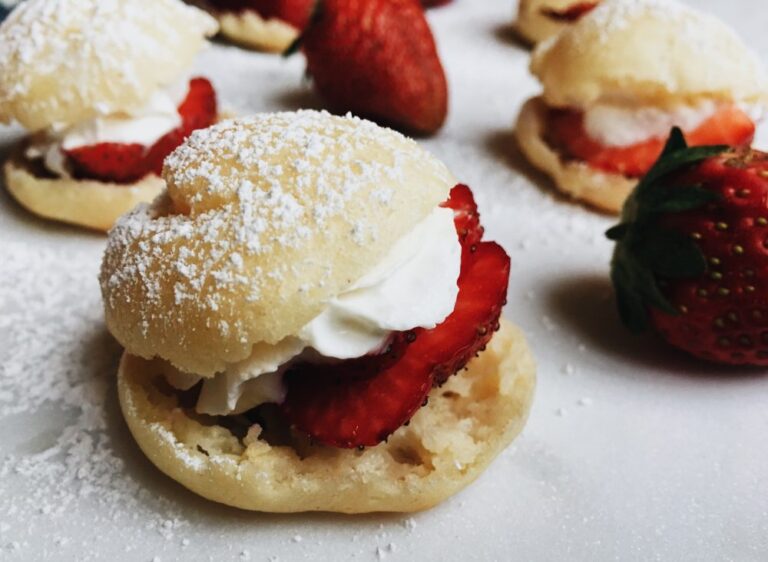 Quick And Easy Mini Strawberry Cream Puffs Taproot Farm 